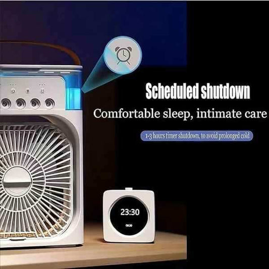 Portable Ice Cooling Fan – Personal Oscillating Air Cooler