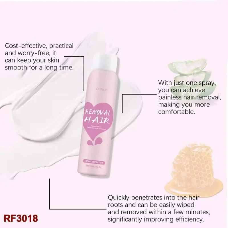Hair Removal Spray 120ml, Fast and Efficient Gentle and Painless Hair Removal.
