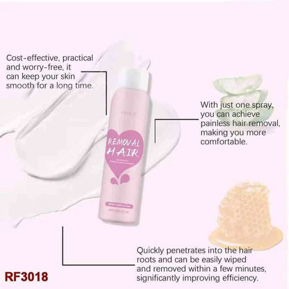 Hair Removal Spray 120ml, Fast and Efficient Gentle and Painless Hair Removal.