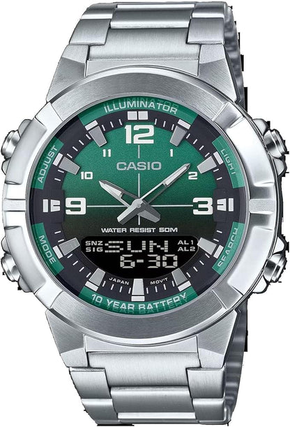 CASIO ANALOGUE DIGITAL MENS STAINLESS STEEL - Star Deal Treasure
