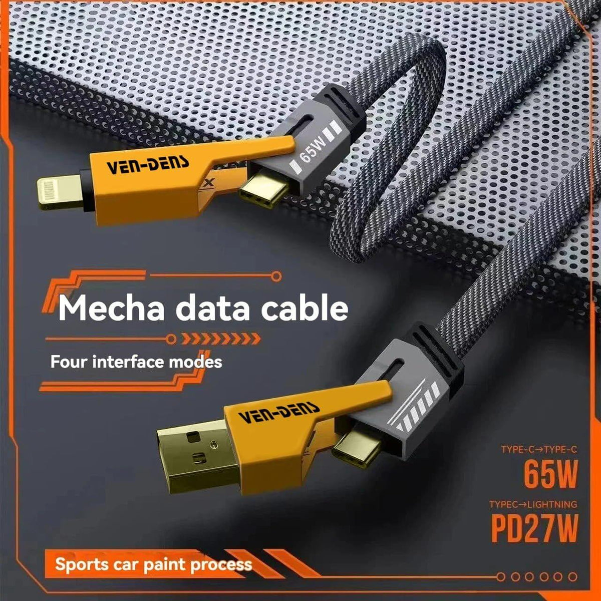 4-in-1 Fast Charging & Data Transfer Cable – 480Mbps Multi-Connector Cable - Star Deal Treasure