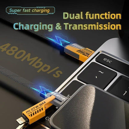 4-in-1 Fast Charging & Data Transfer Cable – 480Mbps Multi-Connector Cable - Star Deal Treasure