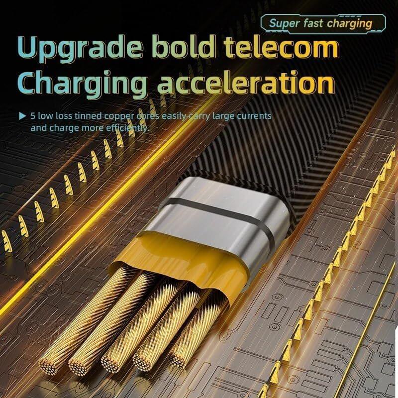4-in-1 Fast Charging & Data Transfer Cable – 480Mbps Multi-Connector Cable - Star Deal Treasure