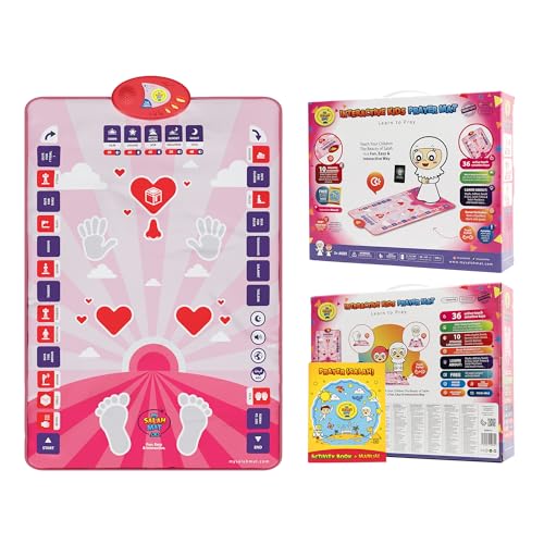 Pink Color Interactive Kids Educational Prayer Mat With Audio