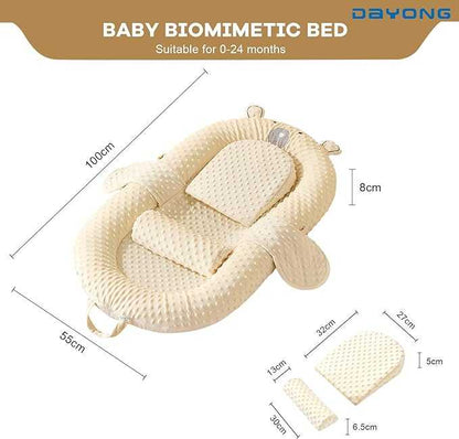 Baby Lounger Nest – Soft Newborn Sleeping & Resting Cushion