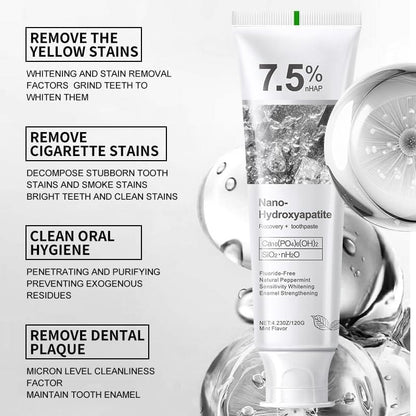 7.5% Nano Hydroxyapatite Fluoride Toothpaste for Teeth Whitening - Star Deal Treasure