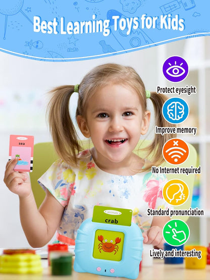 Talking Flash Card Reader – 224-Word Montessori Learning Toy