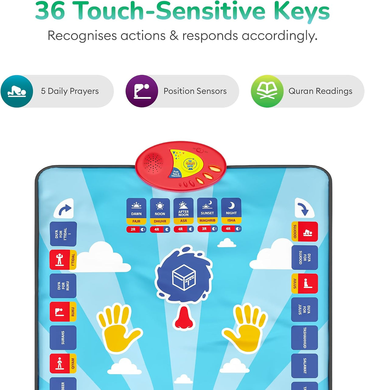 Interactive Kids Educational Prayer Mat With Audio