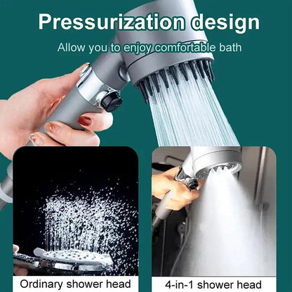 High-Pressure Handheld Massage Shower Head with Filter