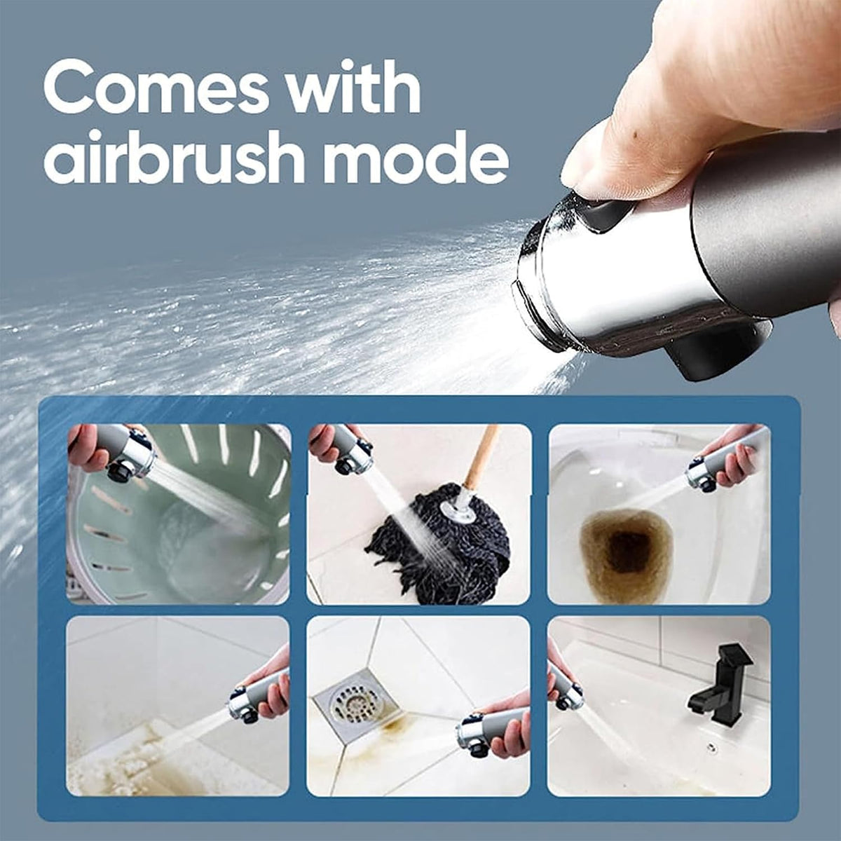 High-Pressure Handheld Massage Shower Head with Filter