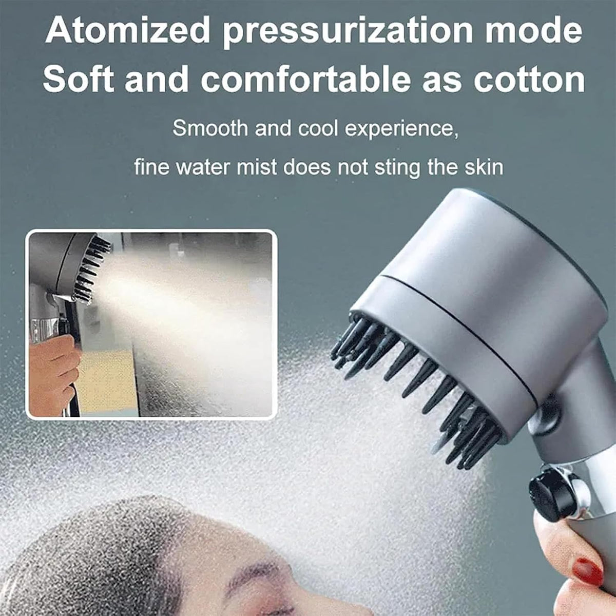 High-Pressure Handheld Massage Shower Head with Filter