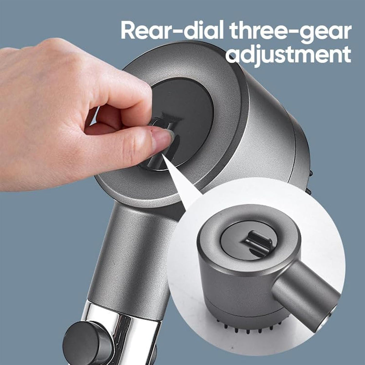 High-Pressure Handheld Massage Shower Head with Filter