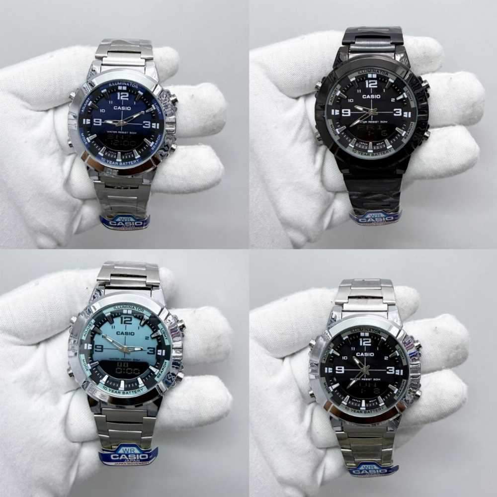 CASIO ANALOGUE DIGITAL MENS STAINLESS STEEL - Star Deal Treasure