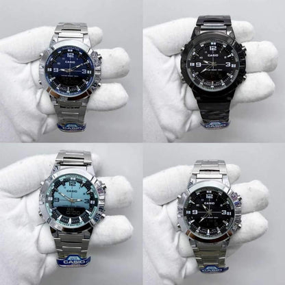 CASIO ANALOGUE DIGITAL MENS STAINLESS STEEL - Star Deal Treasure