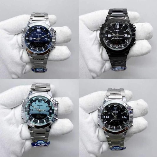CASIO ANALOGUE DIGITAL MENS STAINLESS STEEL - Star Deal Treasure