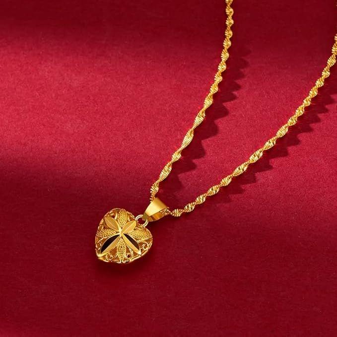 Gold Heart Necklace for Women - Star Deal Treasure