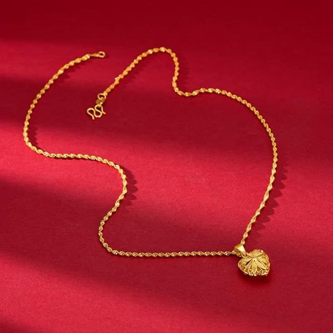 Gold Heart Necklace for Women - Star Deal Treasure