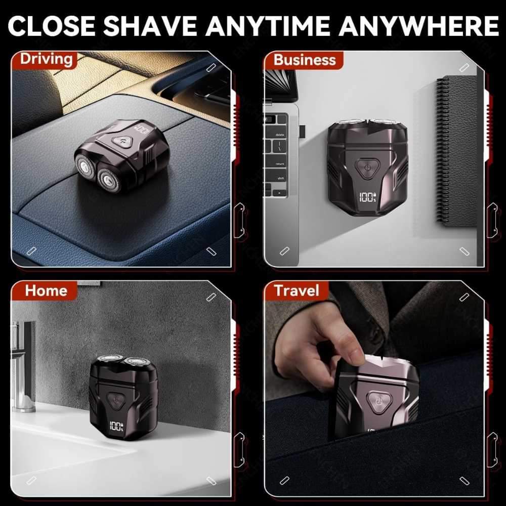 Waterproof Rechargeable Portable Shaver with Multi-Functional Display - Star Deal Treasure