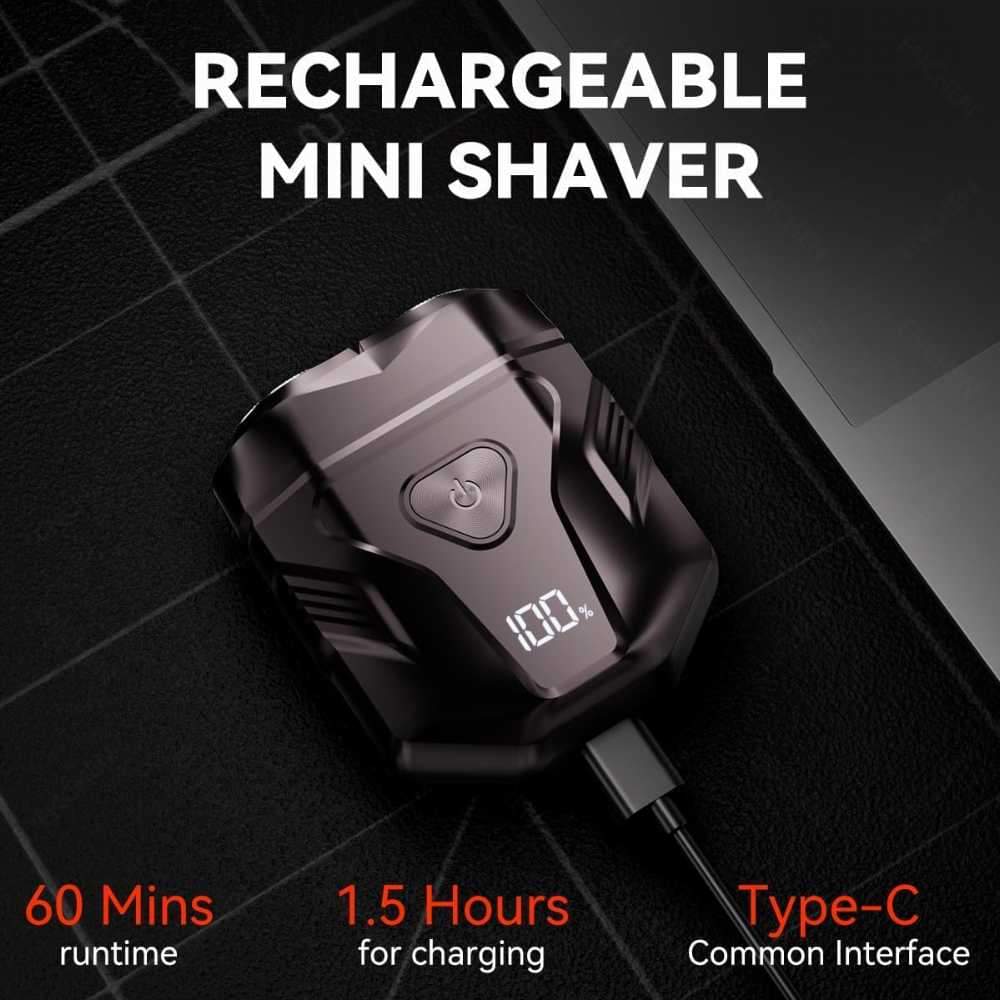 Waterproof Rechargeable Portable Shaver with Multi-Functional Display - Star Deal Treasure