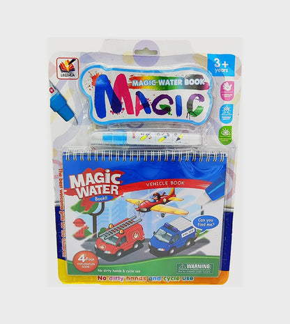 Magic Water Book – Reusable No-Mess Coloring & Learning Book for Kids
