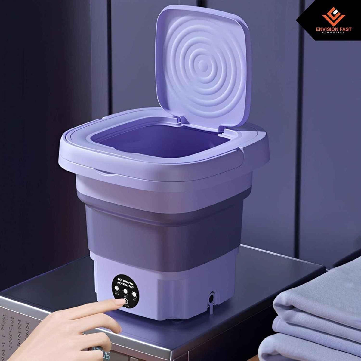 5.5KG Portable Foldable Washing Machine with Spin Dryer
