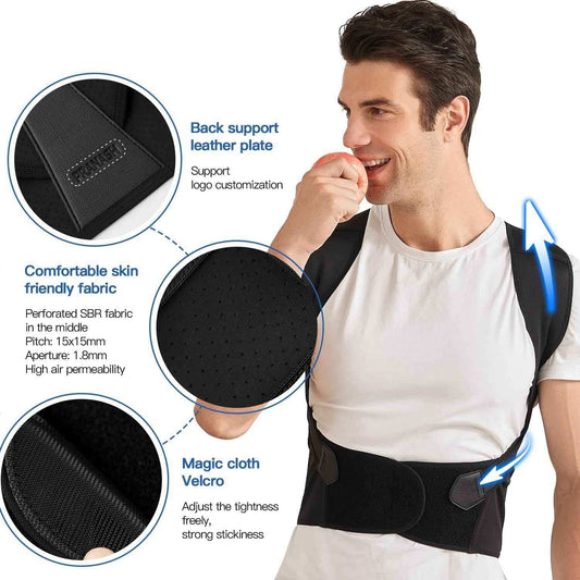 Adjustable Posture Corrector Belt – Back, Shoulder & Spine Support