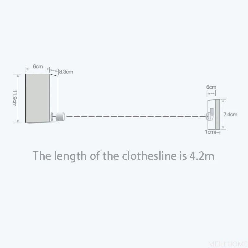 Telescopic Clothesline Clothes Drying Rope - Star Deal Treasure