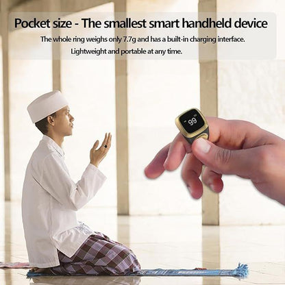 iQIBLA Smart Tasbih Zikr Ring- Muslim Prayer- Prayer timing reminder - Star Deal Treasure