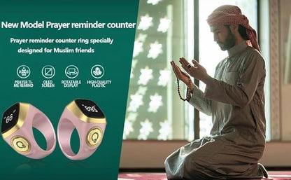 iQIBLA Smart Tasbih Zikr Ring- Muslim Prayer- Prayer timing reminder - Star Deal Treasure